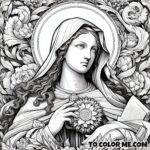 Sacred Contemplation: Coloring Saint Agnes of Montepulciano’s Portrait