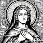 Saint Agnes’s Holy Likeness: Montepulciano Portrait to Color
