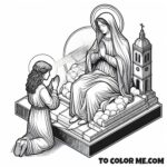 Coloring the Miracle: Mary Appears to Saint Agnes Montepulciano