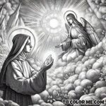 Holy Vision: Coloring the Apparition of Mary to Saint Agnes