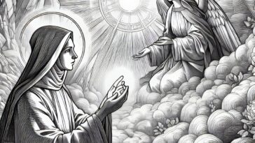 Holy Vision: Coloring the Apparition of Mary to Saint Agnes