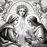 Holy Sight: The Virgin Mary Appears to Saint Agnes - Printable Page
