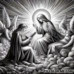 Blessed Appearance: Coloring the Moment Mary Visited Saint Agnes