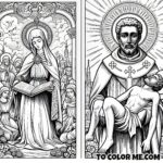 The Virtuous Life of Saint Anselm - A Coloring Tribute