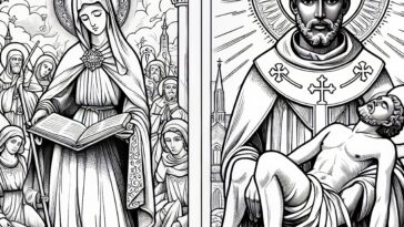 The Virtuous Life of Saint Anselm - A Coloring Tribute