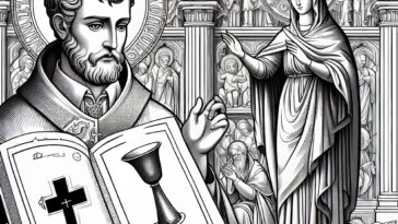 Prayers to Our Lady: Saint Anselm’s Devotion - Inspirational Coloring Page