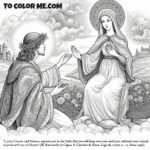 Catherine’s Eternal Nuptials: A Sacred Coloring Page