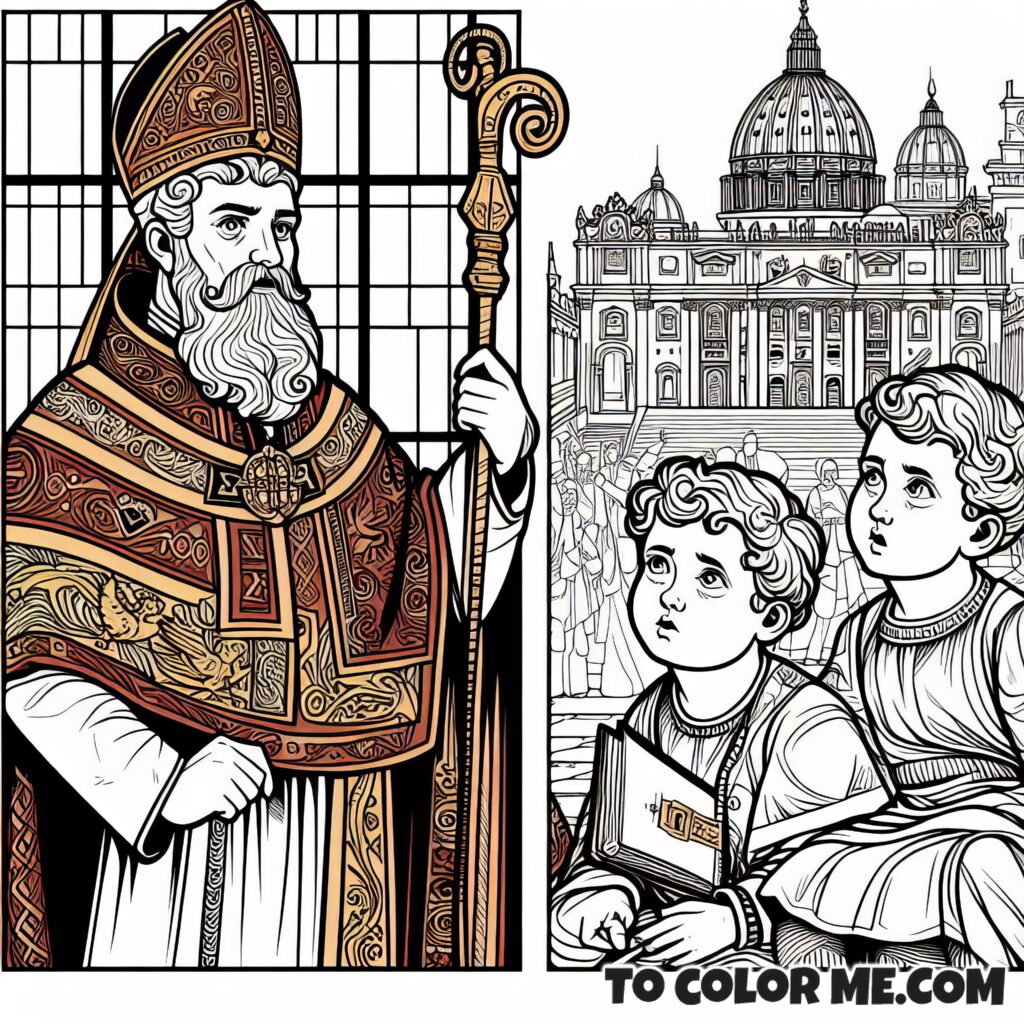 Papal Power: Color Saint Leo IX’s Reign
