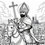 Ecclesiastical Leader: Leo IX Coloring Page