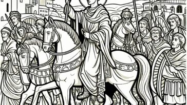 Saint Leo’s Schism: A Historic Coloring Page