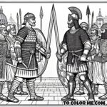 Sicilian Standoff: Leo IX vs Normans Coloring