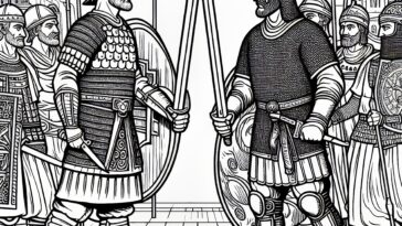 Sicilian Standoff: Leo IX vs Normans Coloring