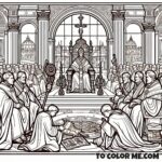 Pope Leo IX: Color the Church Leader