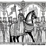 Leo IX’s Holy Rule: A Coloring Page for Kids