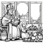 Leo IX’s Papal Decrees: A Coloring Book Page
