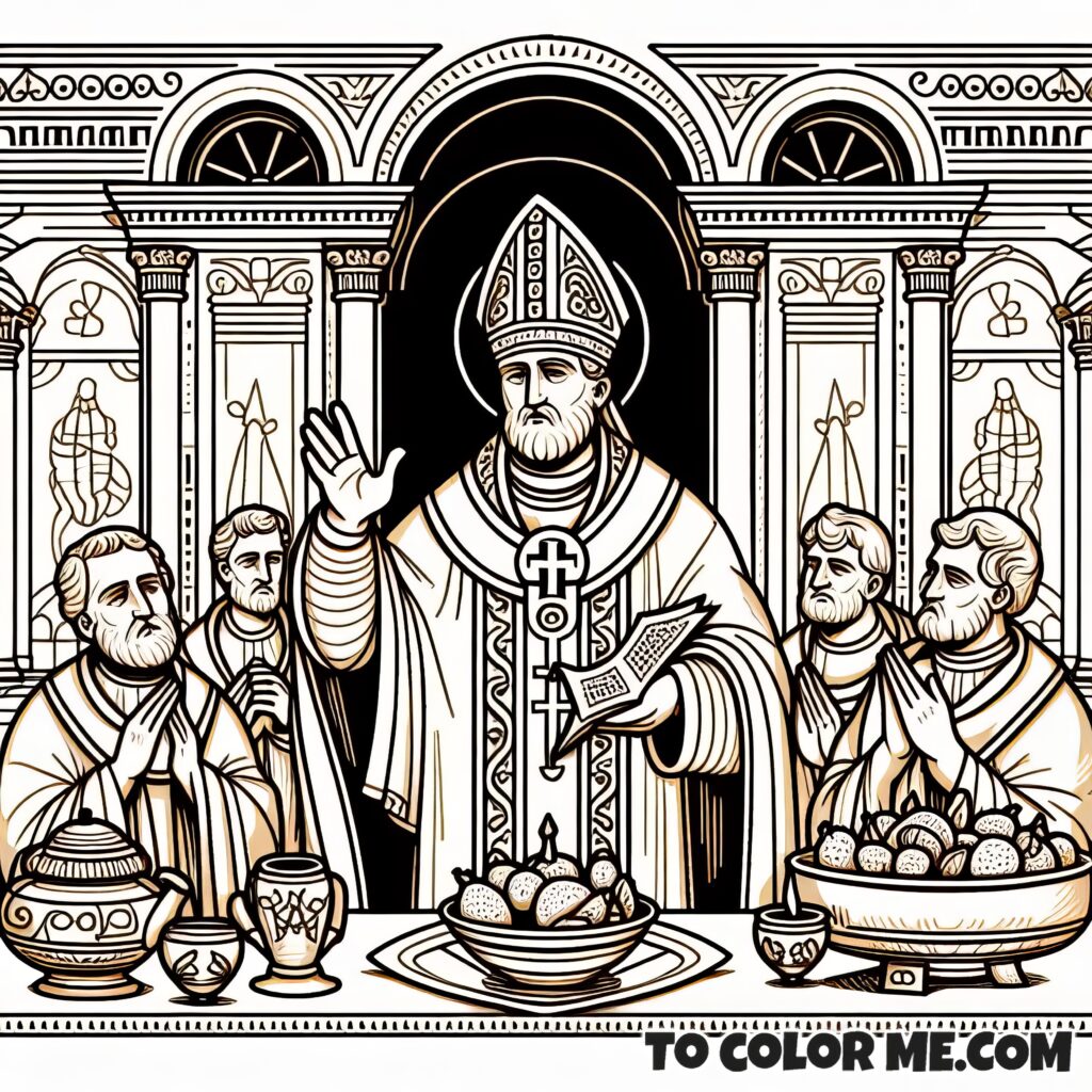 Pope Leo’s Toul Bishopric: A Coloring Page