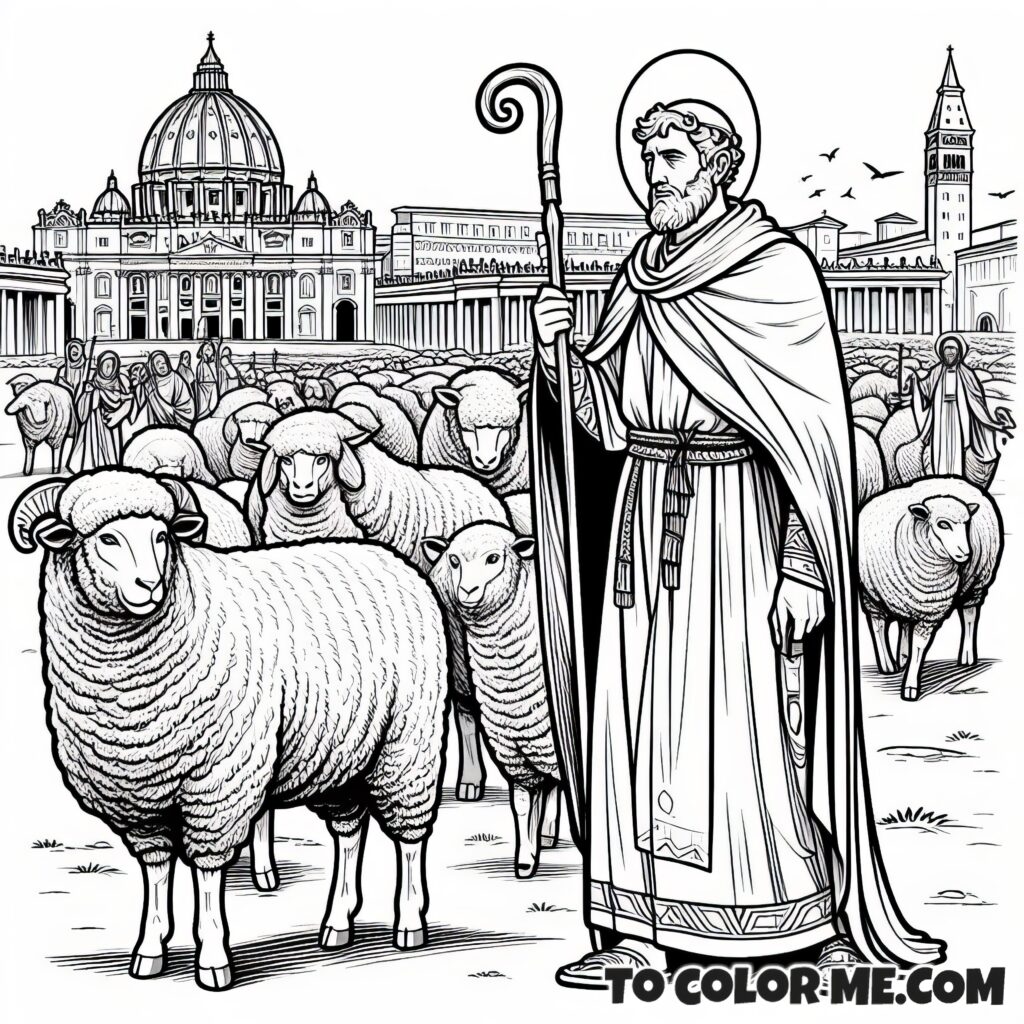 Saint Leo’s Rome: A Coloring Page of History