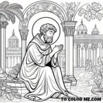 The Courageous Priest: Saint Perfectus Coloring Page