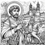 Basilica Wonders: Santo Perfecto’s Tale in Coloring Pages