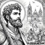 Saint Perfectus’ Tale: A Coloring Journey of Courage
