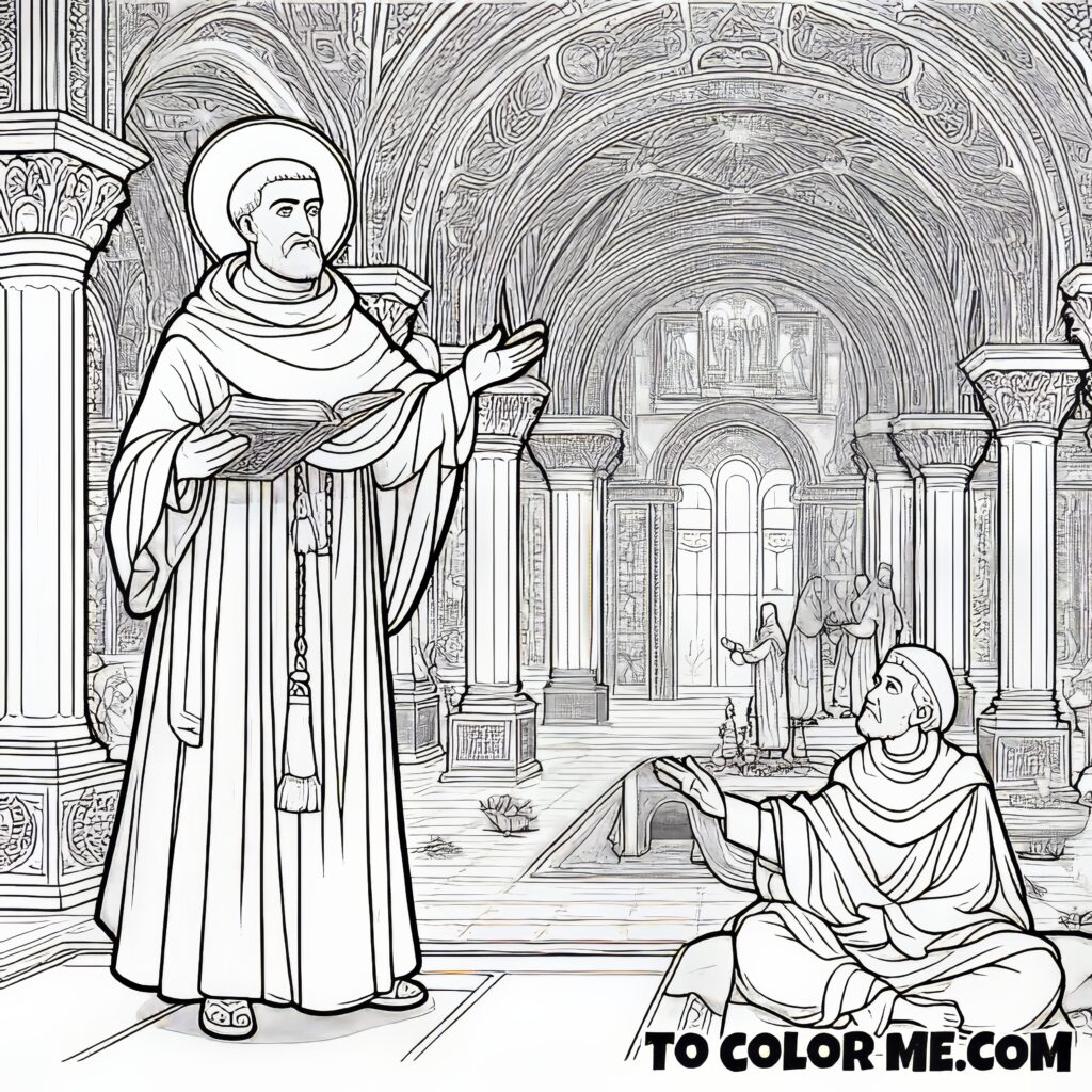 Saint Perfectus and the Calm of Córdoba - A Coloring Chronicle for Kids