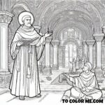 Saint Perfectus and the Calm of Córdoba - A Coloring Chronicle for Kids