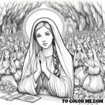 Bernadette Soubirous: A Child’s Coloring Journey to Lourdes