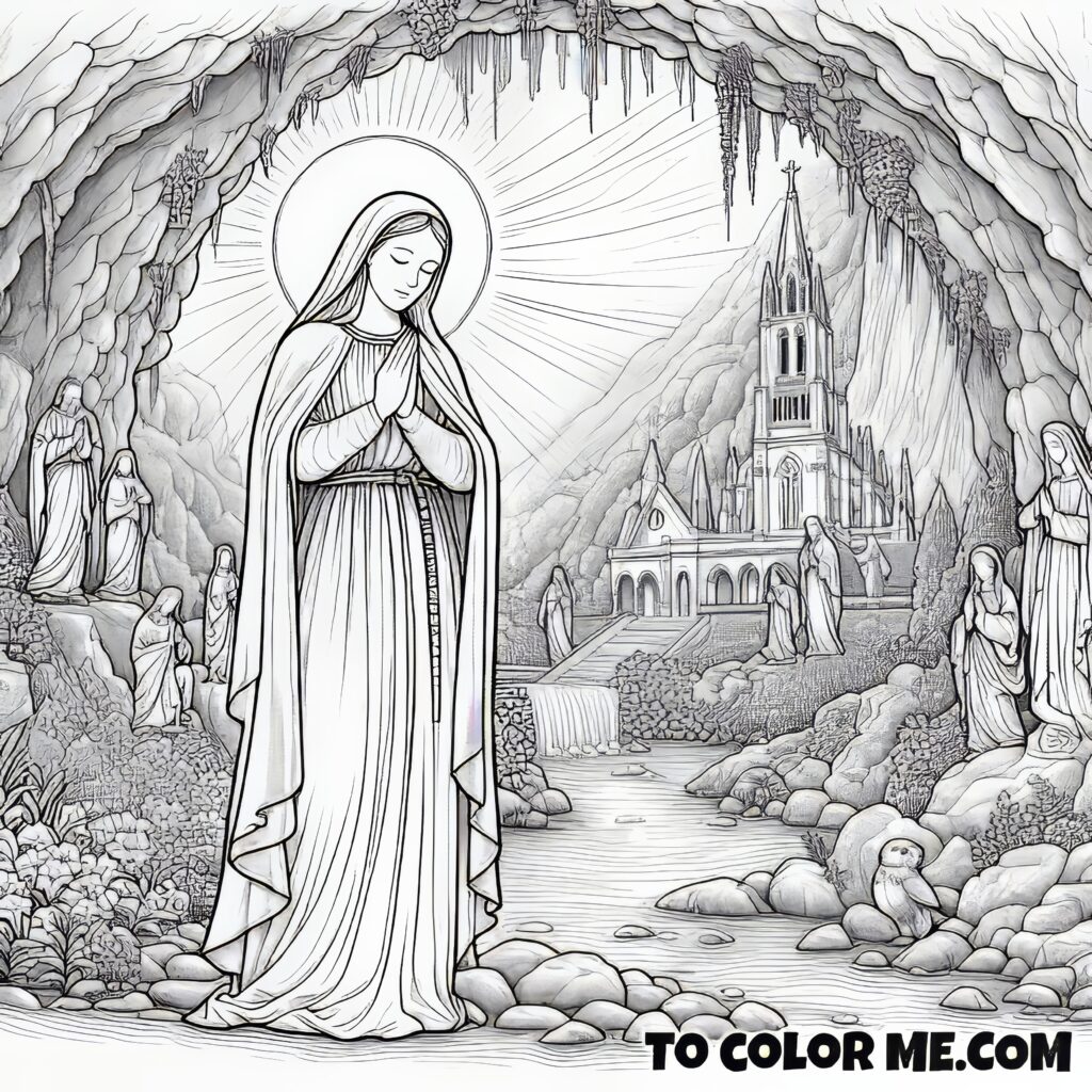 Color the Saint: Bernadette Soubirous and Her Heavenly Visions