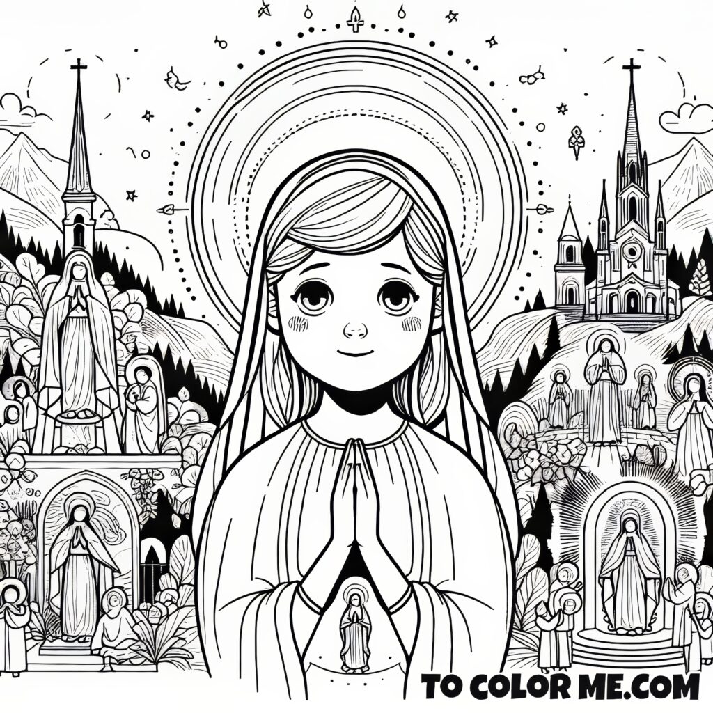 Lourdes in Colors: St. Bernadette’s Story for Young Artist