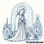 Divine Glimpses: Coloring the Visions of St. Bernadette