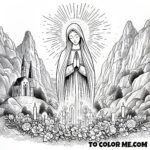 Holy Visions Coloring Book: The Life of St. Bernadette Soubirous