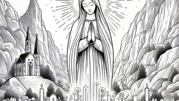 Holy Visions Coloring Book: The Life of St. Bernadette Soubirous