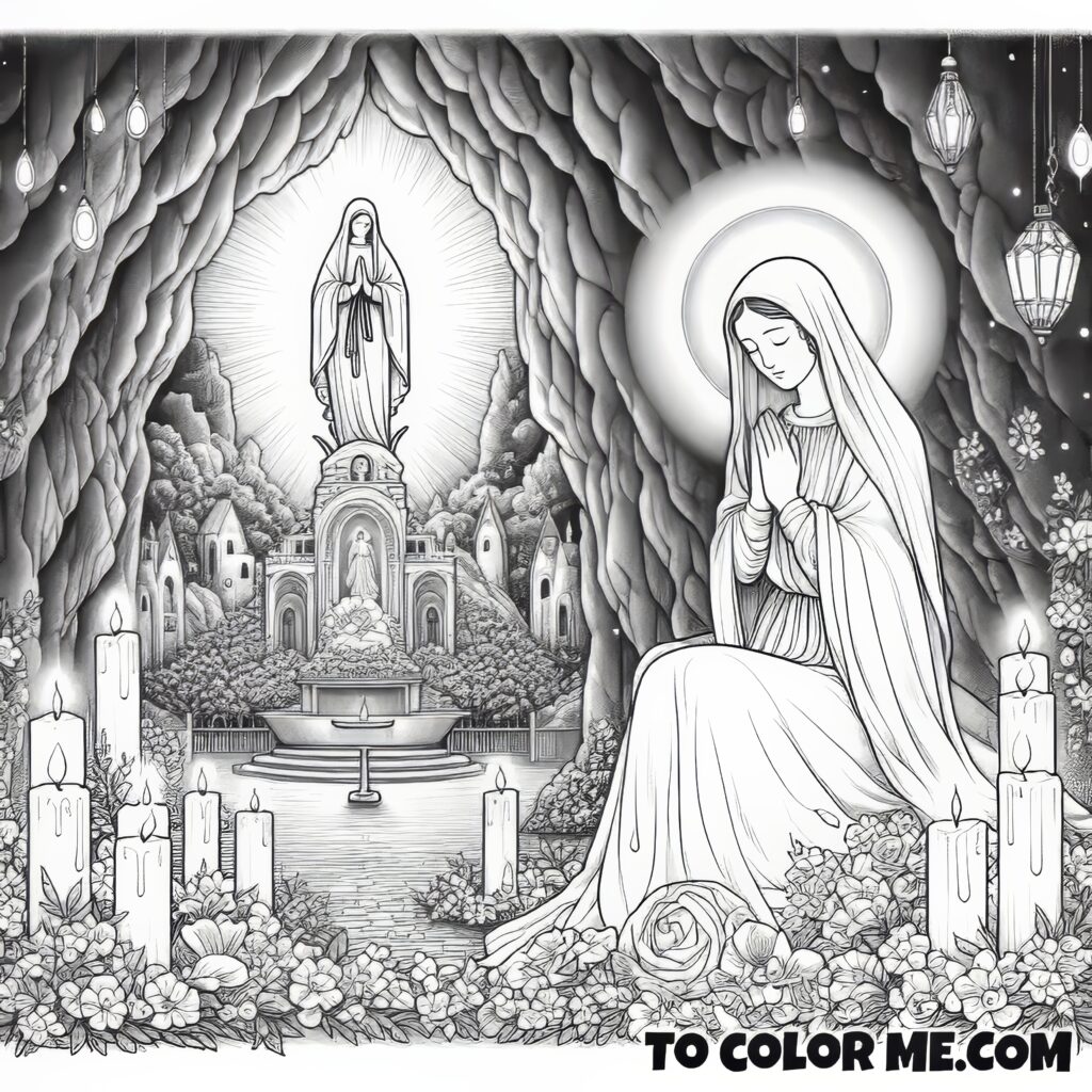 Color & Learn: The Miraculous Story of St. Bernadette