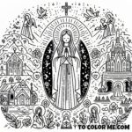 Color & Discover: Bernadette Soubirous’ Heavenly Moments
