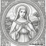Coloring the Heart of St. Catherine: Devotion and Love