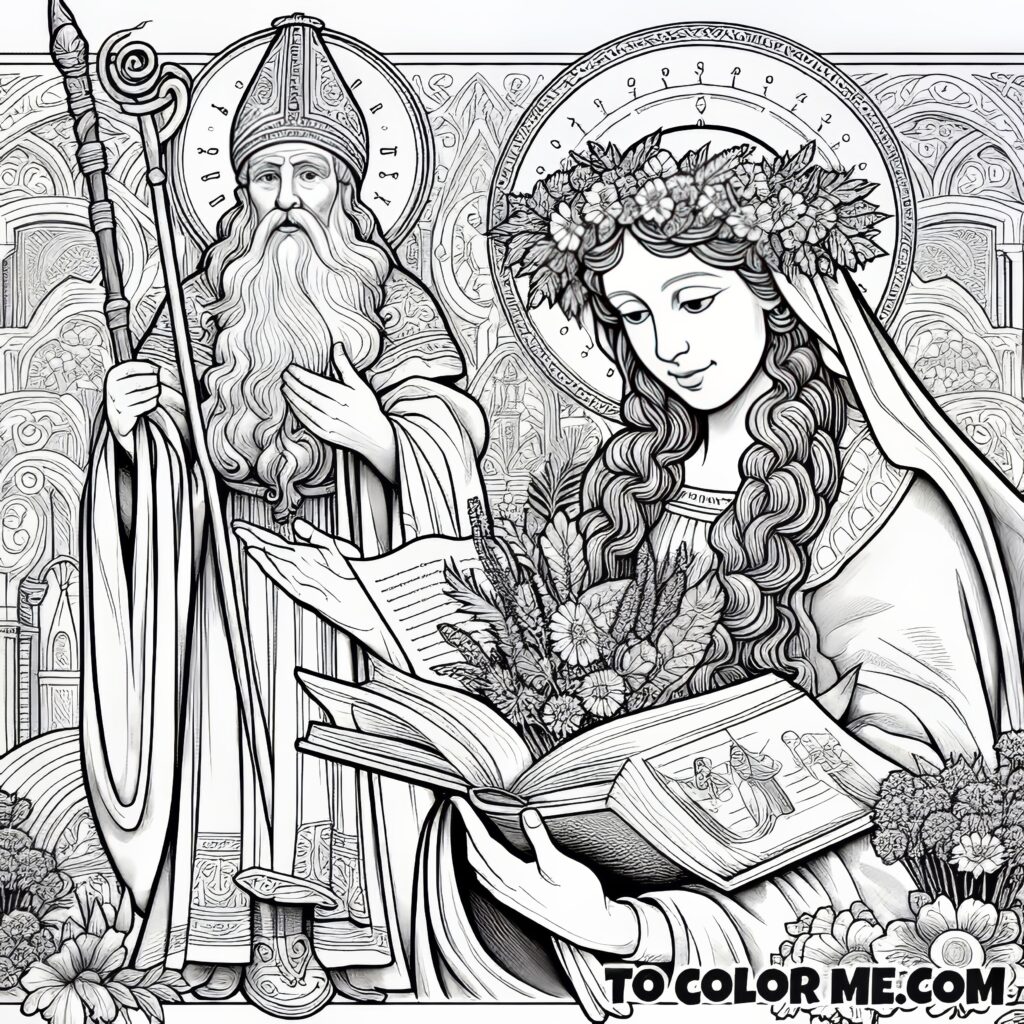 Saint Zita: A Timeless Coloring Sheet