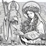 Saint Zita: A Timeless Coloring Sheet