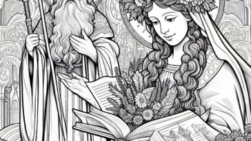 Saint Zita: A Timeless Coloring Sheet