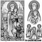 Saint Zita: Whimsical Coloring Artwork