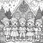 Festive Chorus: Children Spreading Christmas Cheer