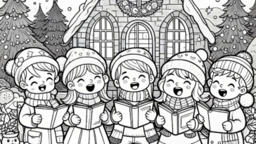 Festive Chorus: Children Spreading Christmas Cheer