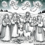 Heavenly Message: Angels Announce the Birth of Jesus to the Shepherds