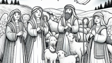 Heavenly Message: Angels Announce the Birth of Jesus to the Shepherds