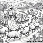 Protector of the Flock - A Coloring Story (John 10:11-18)