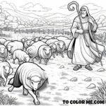 The Shepherd’s Devotion - Inspirational Coloring (John 10:11-18)