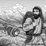 The Good Shepherd’s Sacrifice - Coloring Pages (John 10:11-18)