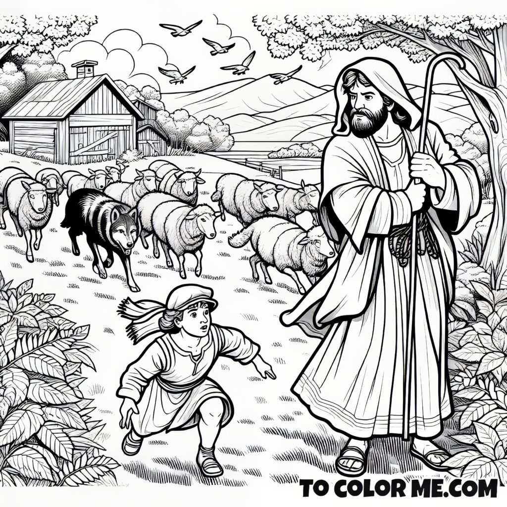 The Shepherd’s Command - Coloring Pages of Obedience (John 10:11-18)