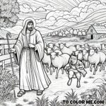 The Shepherd Knows His Sheep - A Coloring Connection (John 10:11-18)