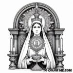Blessed Imelda Lambertini: Divine Coloring Experience