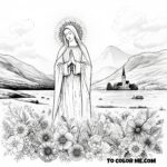 Eucharistic Miracle: Blessed Imelda Lambertini Coloring Art